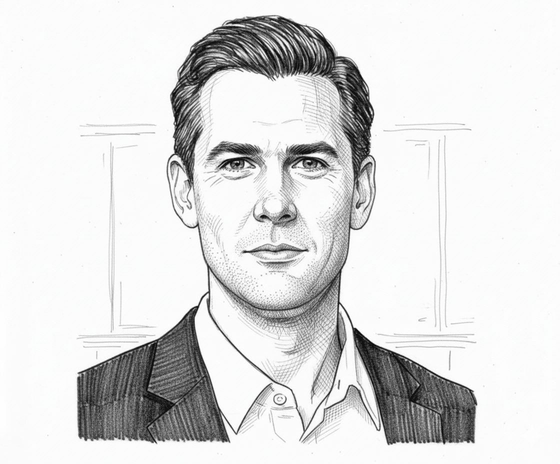 Illustrated headshot of Chris Swift Perez, founding attorney at Swift Law, Miami-based litigation boutique